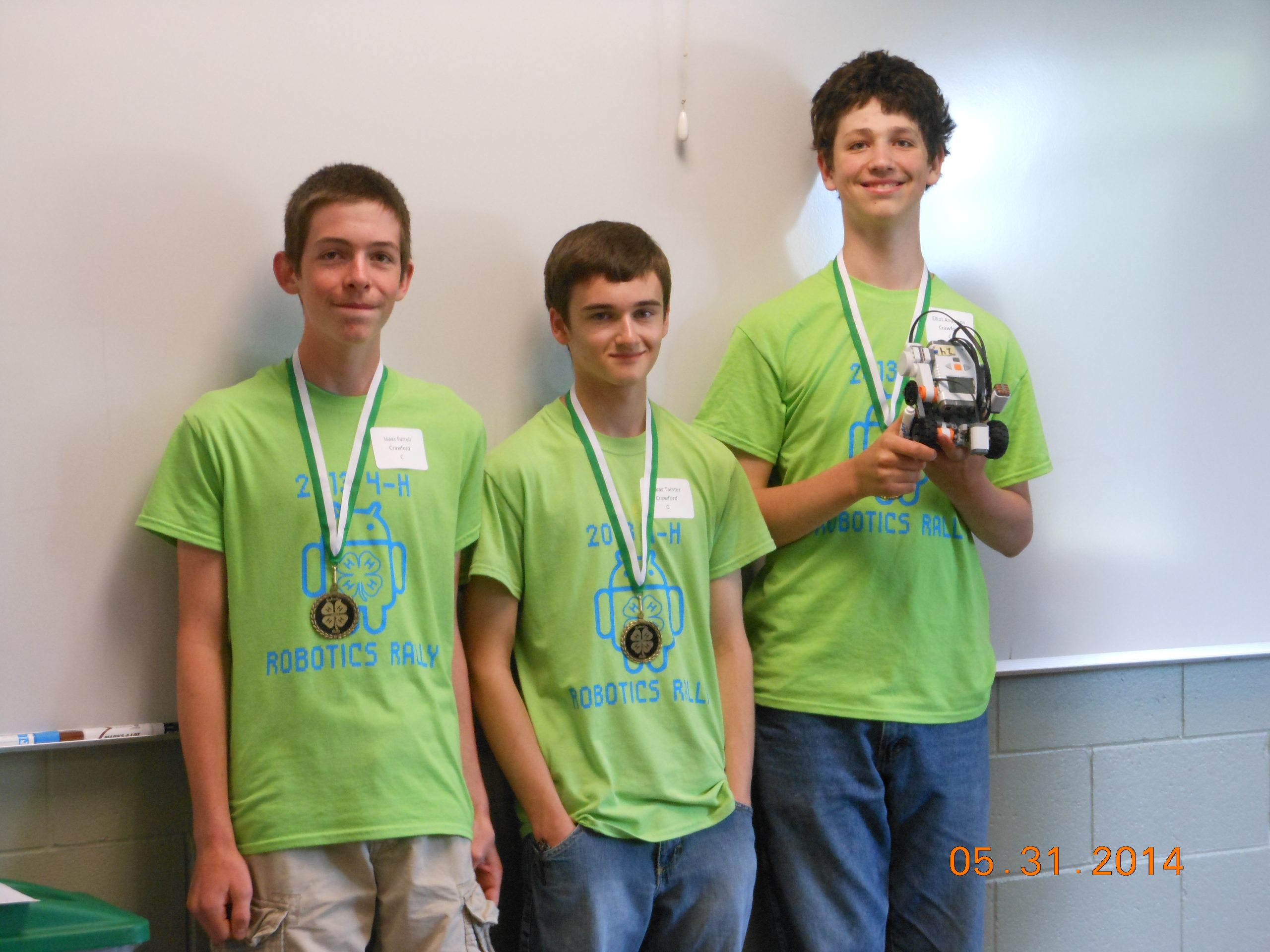 4H robotics team picture Soldiers Grove Public Library